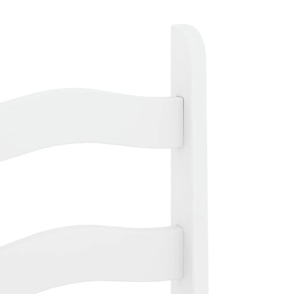 vidaXL Matstolar 2 st Corona vit 42x47x107 cm massiv furu