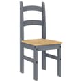Miniatyrbillede 5 af 9: vidaXL spisebordsstole 2 stk. 40x46x99 cm massivt fyrretræ grå