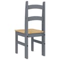 Miniatyrbillede 7 af 9: vidaXL spisebordsstole 2 stk. 40x46x99 cm massivt fyrretræ grå