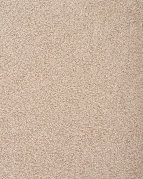 Sett med 2 Spisestoler Taupe Armløs Benkapper Boucle Svarte Jernben Moderne Retro design