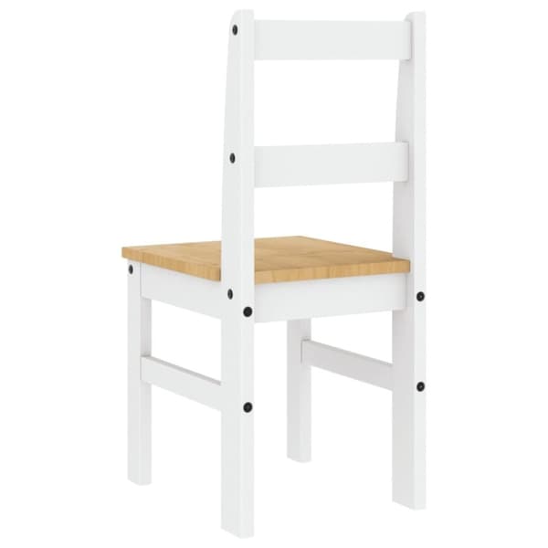 vidaXL Ruokatuolit 2 kpl Panama valkoinen 40x46x90 cm täysi mänty