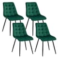 Miniatyrbild 1 av 2: Matstolar, sammetsmaterial, modern design, Mörkgrå