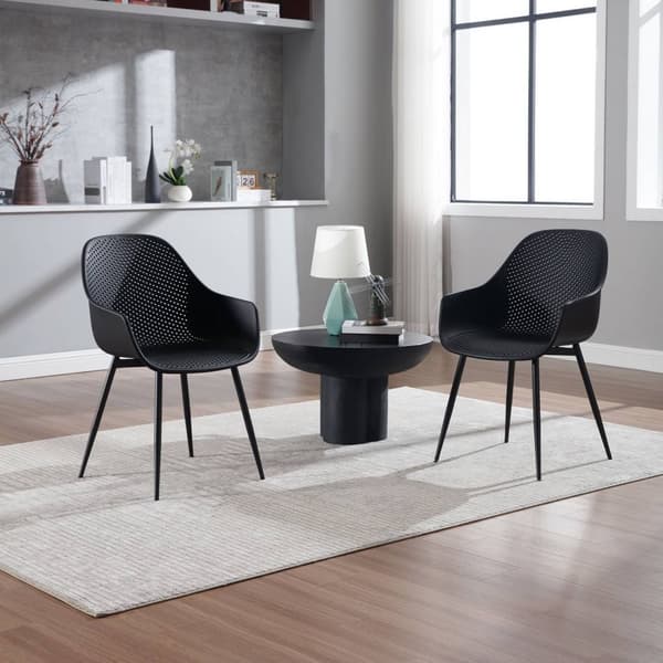 Rootz Scandinavian Style onttoselkäinen ruokapöydän tuoli - Moderni tuoli - Tukeva tuoli - Ergonominen muotoilu - Helppo huoltaa - Lattian suojaus - 5