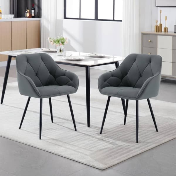 Rootz Velvet -ruokailutuoli - Tyylikäs tuoli - Mukavat istuimet - Ylellinen kosketus, kestävä metalli, Ergonominen muotoilu - 56 cm x 83,5 cm x 53 cm