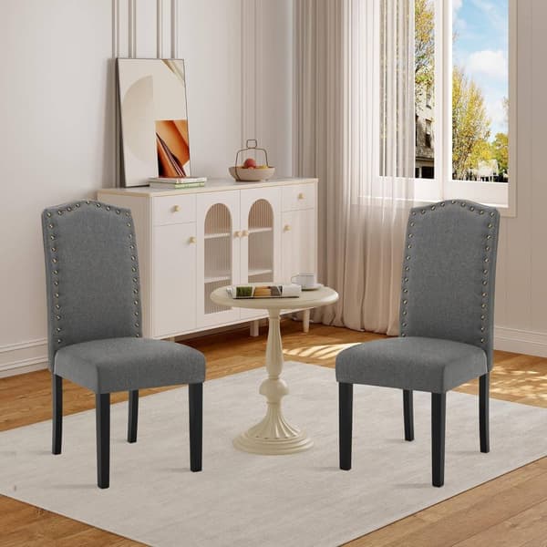 Rootz Set med 2 matstolar - Högryggsstolar - Vadderade stolar - Ergonomisk design - Slitstarkt massivt trä - Golvskydd - 47cm x 103cm x 63cm