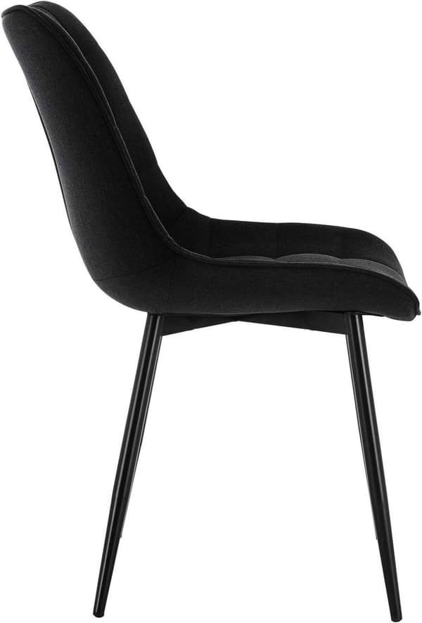 Rootz sæt med 6 spisestuestole - Komfortable siddepladser - Stilfuldt design - Holdbar konstruktion - Linned og metal - 85,5 cm x 46 cm x 40,5 cm