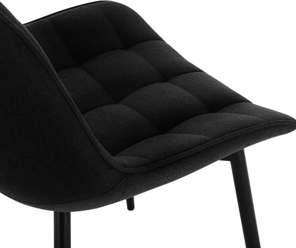 Rootz sæt med 6 spisestuestole - Komfortable siddepladser - Stilfuldt design - Holdbar konstruktion - Linned og metal - 85,5 cm x 46 cm x 40,5 cm