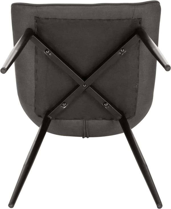 Rootz 6 ruokapöydän tuolin setti - Keittiötuolit - Modernit tuolit - Mukava Leathaire-kangas - Kestävä metallirunko - Ergonominen muotoilu - 46 cm x 4
