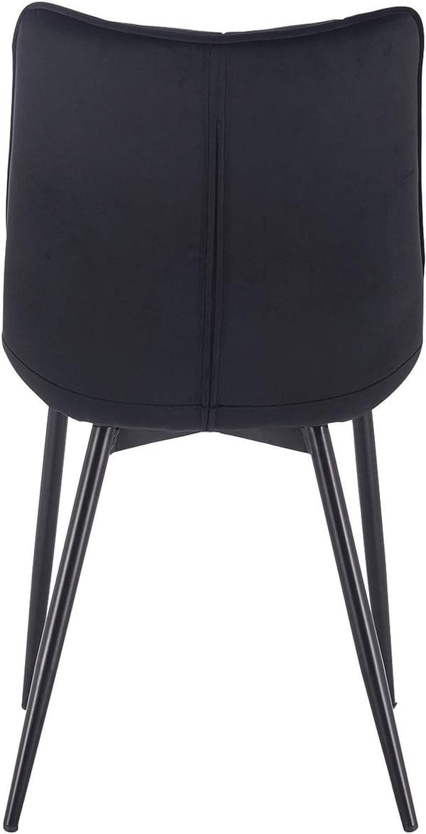 Rootz sæt med 8 spisestuestole - Fløjlssæde - Metalben - Komfortable og ergonomiske - Holdbar og langtidsholdbar - Gulvbeskyttelse - 85,5 cm x 46 x 40