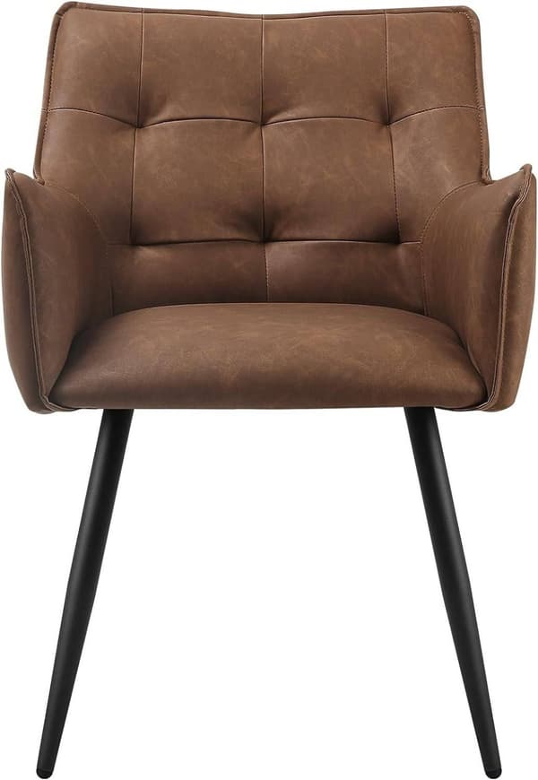Rootz ruokasalin tuolisarja 2 kpl - Mukavat istuimet - Tyylikkäät tuolit - Keinonahka - Ergonominen ja kestävä - Liukumaton - 57 cm x 80 cm x 57 cm