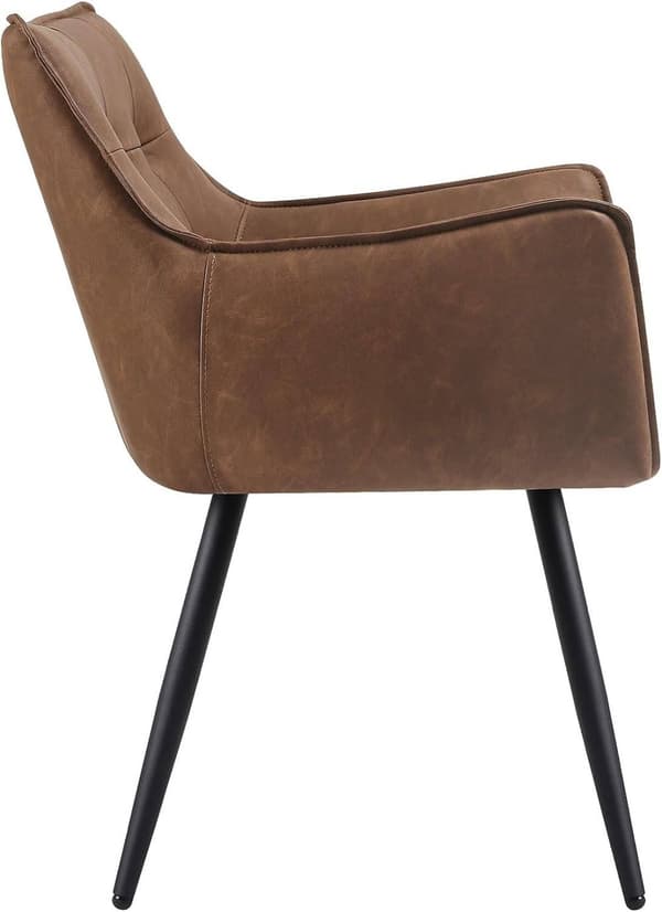 Rootz ruokasalin tuolisarja 2 kpl - Mukavat istuimet - Tyylikkäät tuolit - Keinonahka - Ergonominen ja kestävä - Liukumaton - 57 cm x 80 cm x 57 cm