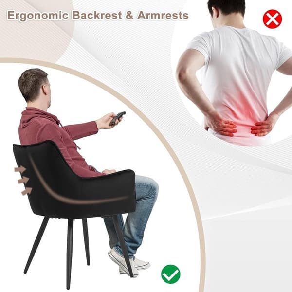 Rootz Velvet -ruokailutuolisarja 4 kpl - Tyylikkäät tuolit - Mukavat istuimet - Tiheävaahto - Tukeva metallirunko - Ergonominen muotoilu - 57 cm x 80