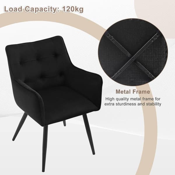 Rootz Velvet spisestuestol - Komfortstol - Stilfuld siddeplads - Ergonomisk design - Højdensitetsskum - Robust metalstel - 57cm x 80cm x 57cm