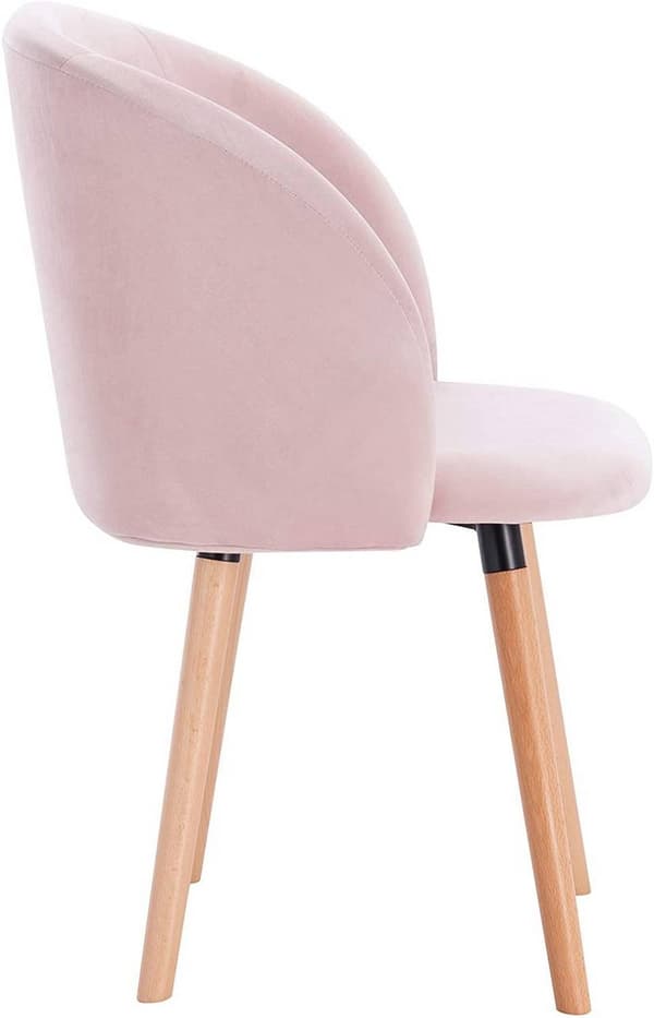 Rootz sæt med 4 spisestuestole - Fløjlspolstret - Køkkenstole - Ergonomisk design - Holdbar og behagelig - Alsidig stil - 45 cm x 46 cm x 84 cm