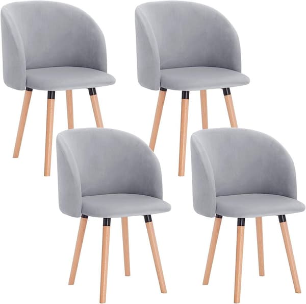 Rootz Elegant Velvet -ruokailutuolit - Ergonomiset istuimet - Tyylikkäät illallistuolit - Mukavat, kestävät, monipuoliset - 45 cm x 46 cm x 84 cm