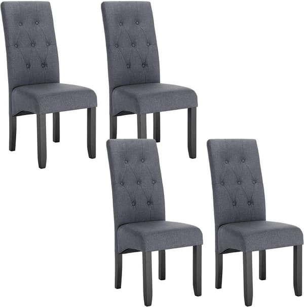 Rootz stoppad matstol - Elegant stol - Snygga sittplatser - Slitstarkt massivt trä - Supreme Comfort - Mångsidig design - 47cm x 42cm x 107cm
