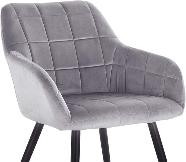 Rootz 6 ruokapöydän tuolin setti - Nojatuolit - Velvet-istuimet - Mukava ja ergonominen - Vakaa ja vankka - Monipuolinen muotoilu - 49 cm x 43 cm x 81