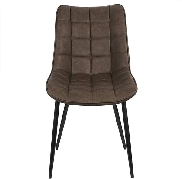 Rootz Modern spisestuestol - Ergonomisk stol - Stilfuld siddeplads - Komfortabel, holdbar, nem at rengøre - Kunstlæder, Metalramme - 85,5 cm x 46 cm x