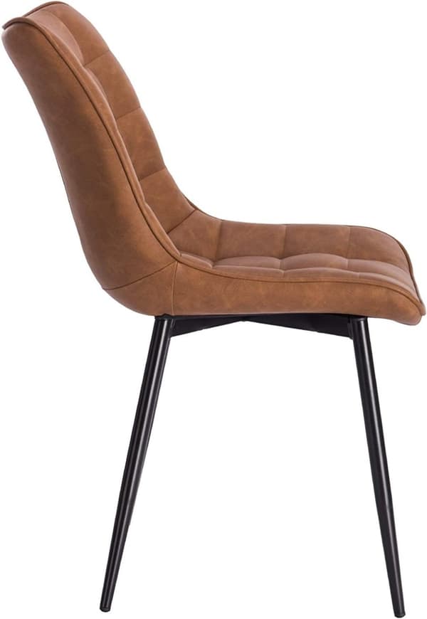 Rootz matstolsset - Snygga sittplatser - Bekväma stolar - konstläder - Ergonomisk design - Slitstark metallram - 46cm x 40,5cm x 85,5cm