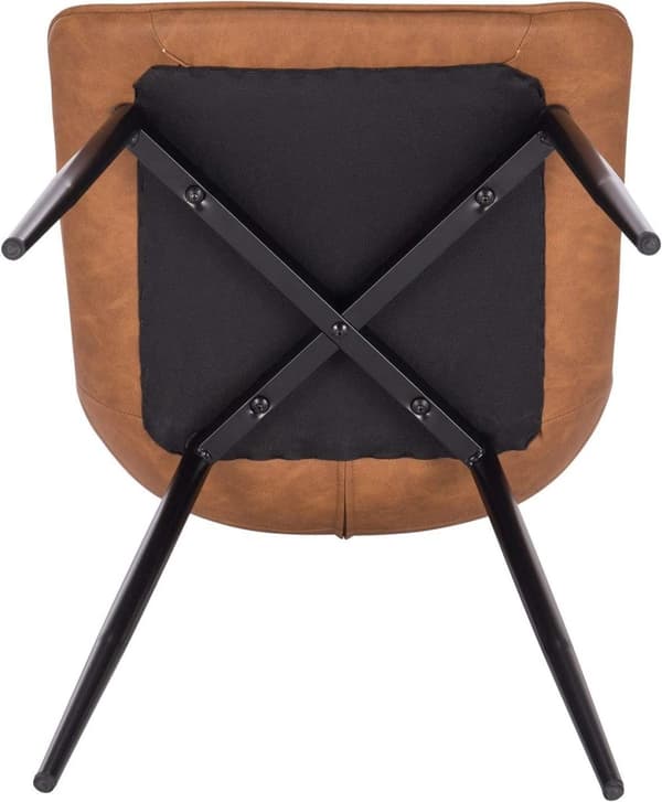 Rootz matstolsset - Snygga sittplatser - Bekväma stolar - konstläder - Ergonomisk design - Slitstark metallram - 46cm x 40,5cm x 85,5cm