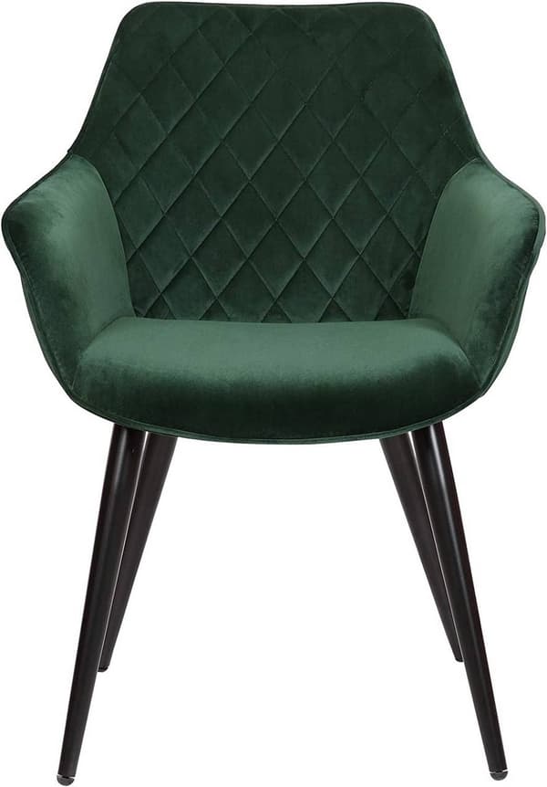 Rootz Set med 6 sammetsmatsalsstolar - Fåtöljer - Stoppade stolar - Bekväma, hållbara, mångsidiga - 84cm x 41cm x 45cm