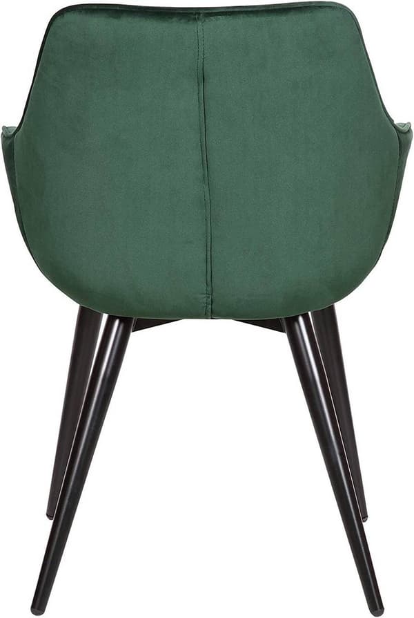 Rootz Set med 6 sammetsmatsalsstolar - Fåtöljer - Stoppade stolar - Bekväma, hållbara, mångsidiga - 84cm x 41cm x 45cm