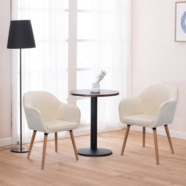 Rootz sæt med 6 fløjls spisestuestole - Elegante stole - Komfortable siddepladser - Ergonomisk design - Holdbar konstruktion - Nem montering - 81 cm x