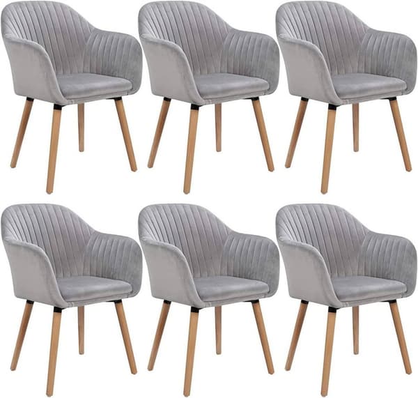 Rootz Velvet Dining Chair - Ergonomisk stol - Snygga sittplatser - Bekväm, hållbar, enkel montering - 81cm x 40cm x 44cm