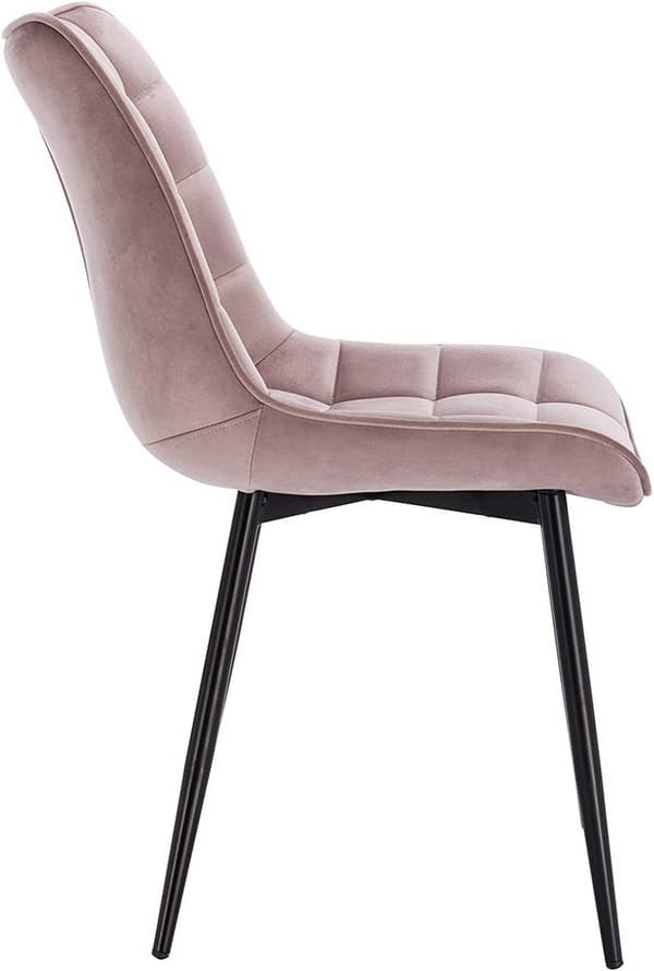 Rootz Velvet Dining Chair - Elegant Stol - Bekväma sittplatser - Plysch sammet, Ergonomiskt stöd, Slitstark metallram - 85,5 cm x 46 cm x 40,5 cm