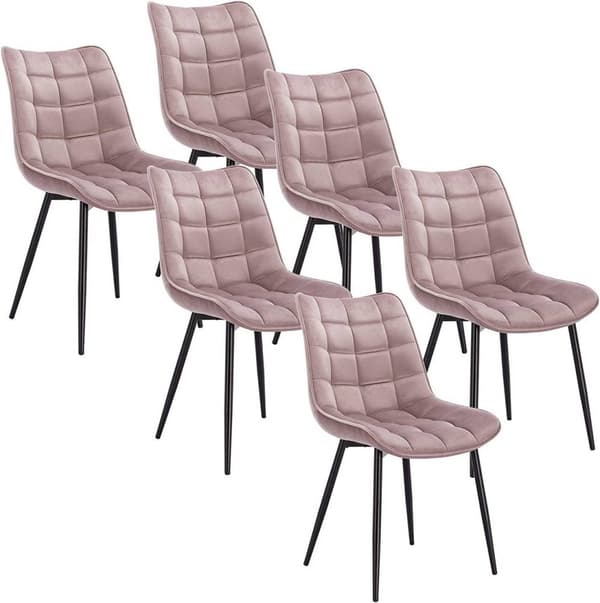 Rootz Velvet Dining Chair - Elegant Stol - Bekväma sittplatser - Plysch sammet, Ergonomiskt stöd, Slitstark metallram - 85,5 cm x 46 cm x 40,5 cm