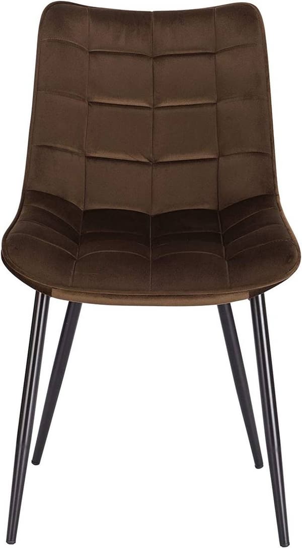 Rootz Velvet -ruokailutuolit - Mukavat tuolit - Tyylikkäät istuimet - Ylellinen sametti, Ergonominen tuki, Kestävä metallirunko - 46 cm x 40,5 cm x 85