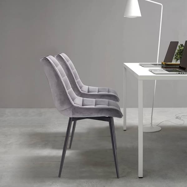 Rootz Velvet spisestuestole - Komfortable siddepladser - Stilfulde stole - Holdbare og stabile - Ergonomisk design - 46cm x 40,5cm x 85,5cm