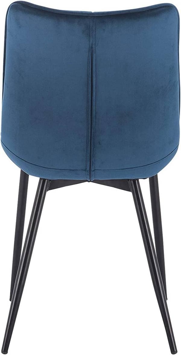 Rootz Velvet -ruokailutuolit - Mukavat tuolit - Tyylikkäät istuimet - Ylellinen sametti, Ergonominen muotoilu, Kestävä metallirunko - 46 cm x 40,5 cm