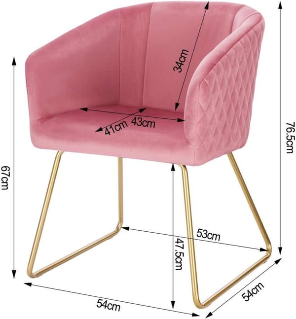 Rootz Velvet -ruokailutuoli - Tyylikäs tuoli - Mukavat istuimet - Ergonominen muotoilu, tyylikäs monipuolisuus, kestävä rakenne - 43 cm x 41 cm x 76,5