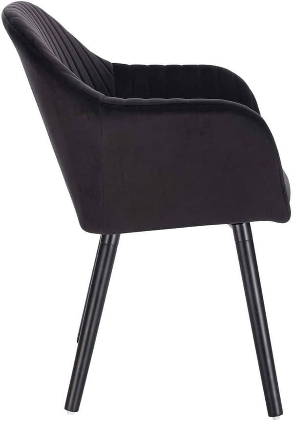 Rootz 2 ergonomisen ruokapöydän tuolin sarja - samettipehmustetut tuolit - mukavat istuimet, kestävä rakenne, helppo koota - 81 cm x 40 cm x 42 cm