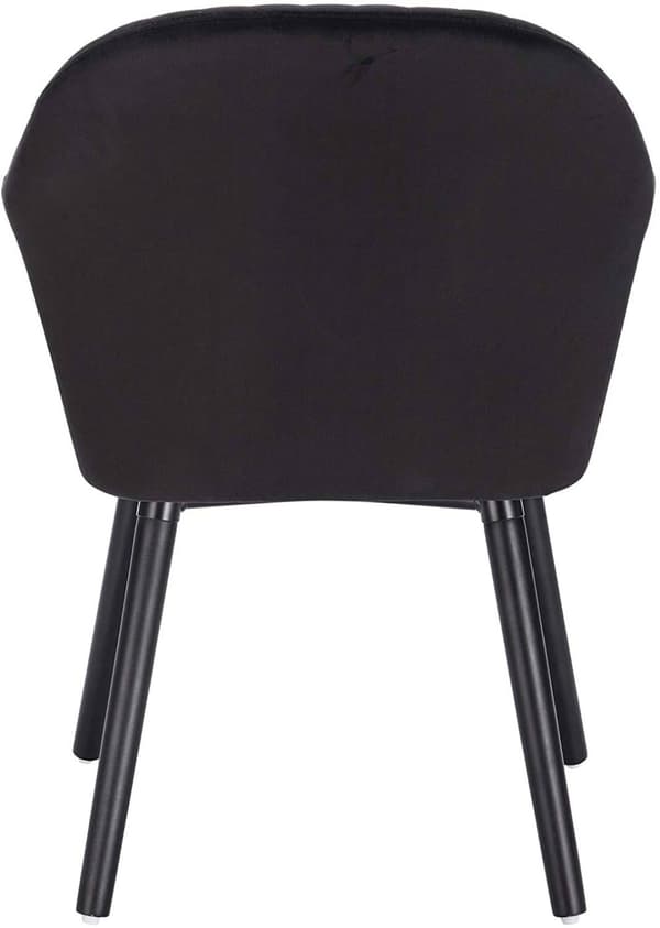 Rootz 2 ergonomisen ruokapöydän tuolin sarja - samettipehmustetut tuolit - mukavat istuimet, kestävä rakenne, helppo koota - 81 cm x 40 cm x 42 cm