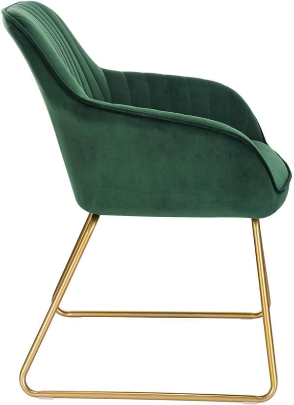 Rootz Velvet -ruokailutuolit - Tyylikkäät istuimet - Mukavat tuolit - Ihoystävällinen sametti - Erittäin tiheä vaahto - Kestävä metallirunko - 78,5 cm