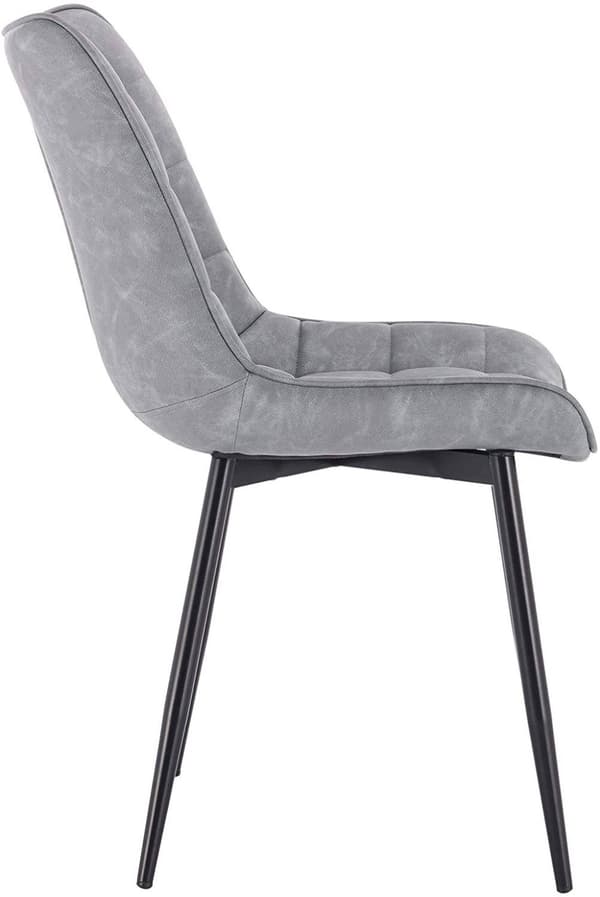 Rootz sæt med 4 spisestuestole - Moderne køkkenstole - Stilfulde siddepladser - Holdbart kunstlæder - Ergonomisk design - Gulvbeskyttelse - 85,5 cm x