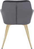 Miniatyrbild 5 av 9: Rootz Velvet Matstolar - Golden Leg Chairs - Elegant sittplats - Bekväm, hållbar, enkel montering - 43cm x 55cm x 81cm