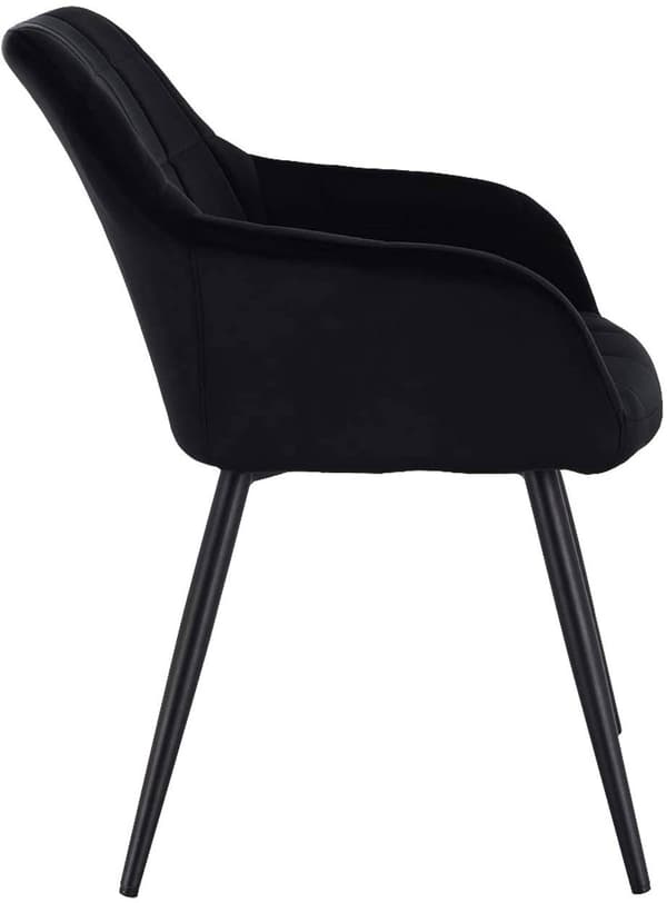 Rootz Velvet Matstolar - Eleganta sittplatser - Bekväma stolar - Plysch klädsel - Ergonomisk design - Slitstark metallram - 49cm x 43cm x 81cm