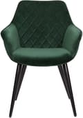 Miniatyrbillede 4 af 7: Rootz Velvet spisestuestolesæt - Ergonomisk stol - Stilfuld siddeplads - Komfortabel, holdbar, justerbar - 41 cm x 45 cm x 84 cm