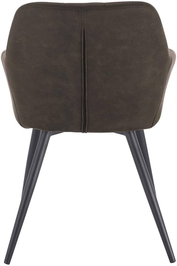 Rootz Set med 4 matstolar - Bekväma sittplatser - Robust design - Golvskydd - Högdensitetsskum - Metallisk ram - 49cm x 43cm