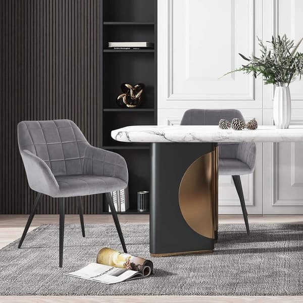 Rootz Velvet Matstolar - Eleganta sittplatser - Bekväma stolar - Ergonomisk design - Hållbar konstruktion - Mångsidig stil - 49cm x 43cm x 81cm