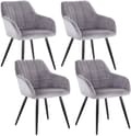 Miniatyrbild 1 av 10: Rootz Velvet Matstolar - Eleganta sittplatser - Bekväma stolar - Ergonomisk design - Hållbar konstruktion - Mångsidig stil - 49cm x 43cm x 81cm