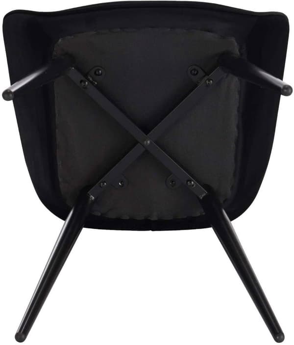 Rootz Velvet spisestuestolesæt - Ergonomisk stol - Stilfuld siddeplads - Komfortabel, holdbar, nem montering - 41 cm x 45 cm x 84 cm