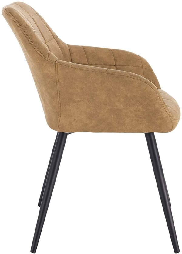 Rootz 4 ruokapöydän tuolin setti - Ergonominen istuin - Tyylikkäät keittiön tuolit - Mukavat, kestävät, monipuoliset - Kangas metallijaloilla - 81 cm