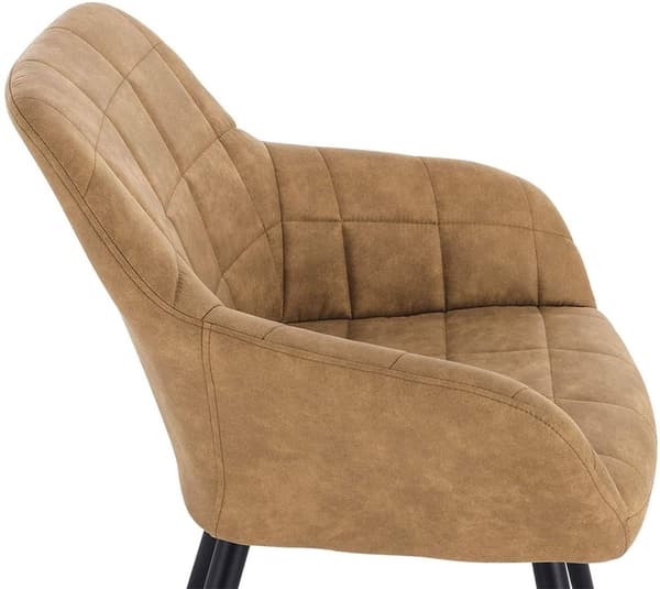 Rootz 4 ruokapöydän tuolin setti - Ergonominen istuin - Tyylikkäät keittiön tuolit - Mukavat, kestävät, monipuoliset - Kangas metallijaloilla - 81 cm