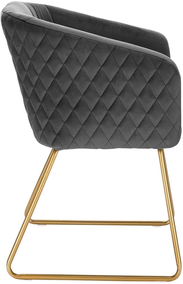 Rootz Velvet -ruokailutuoli - Tyylikäs tuoli - Mukavat istuimet - Ergonominen muotoilu, tyylikäs monipuolisuus, kestävä rakenne - 76,5 cm x 43 cm x 41