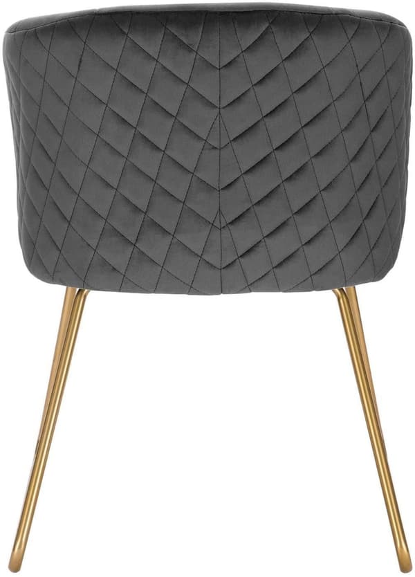Rootz Velvet -ruokailutuoli - Tyylikäs tuoli - Mukavat istuimet - Ergonominen muotoilu, tyylikäs monipuolisuus, kestävä rakenne - 76,5 cm x 43 cm x 41