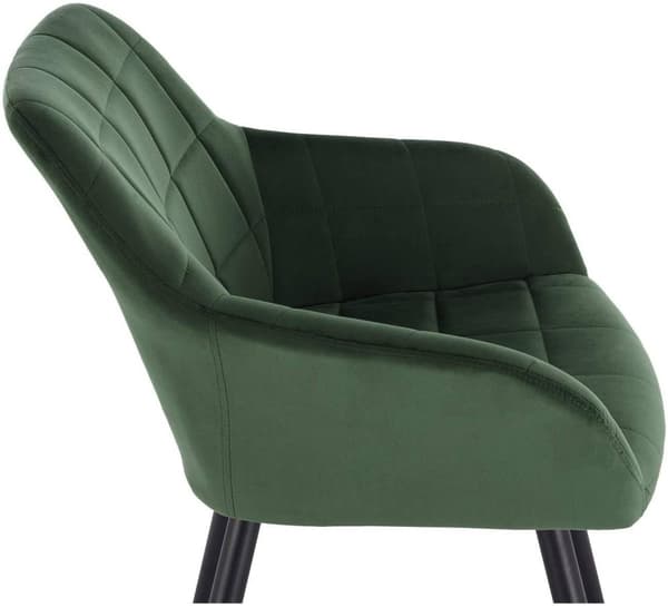 Rootz 4 ruokapöydän tuolin setti - Velvet nojatuolit - Metallirunkoiset tuolit - Mukavat ja ergonomiset - Kestävä ja vakaa - Tyylikäs muotoilu - Tumma